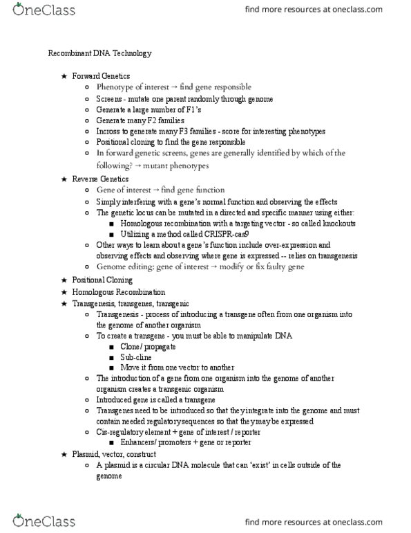 BIO SCI 97 Lecture 24: Lecture 22 Notes thumbnail