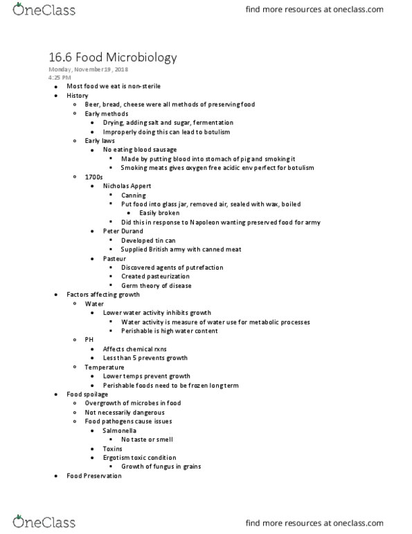 MB 351 Lecture 70: 16.6 Food Microbiology thumbnail