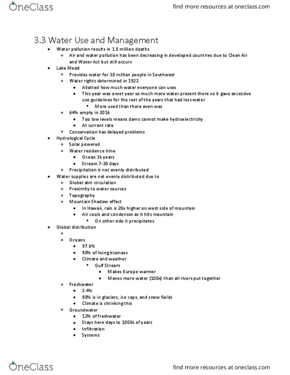 ES 100 Lecture 16: 3.3 Water Use and Management thumbnail