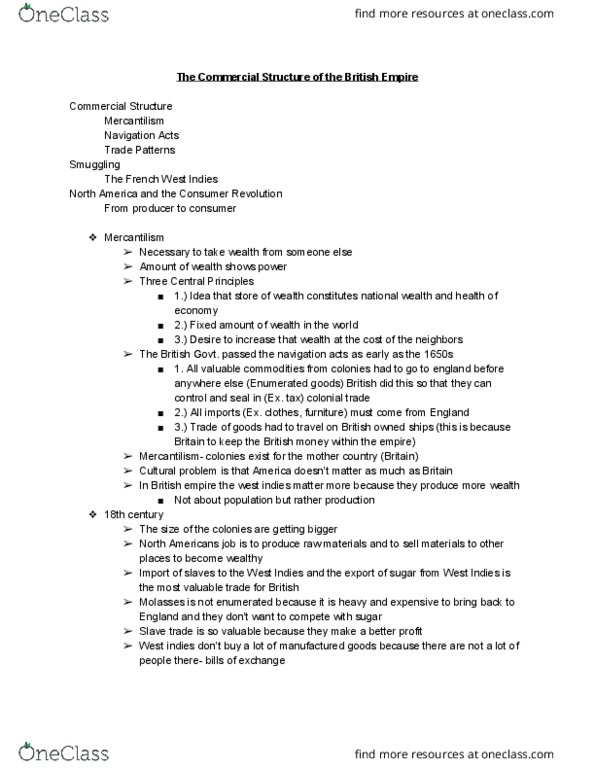 HIST 145 Lecture 1: The Commercial Structure of the British Empire thumbnail