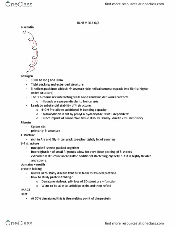 BCHM 310 Lecture 17: BCHEM 315 6:2 thumbnail