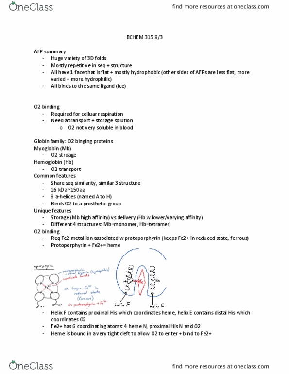 BCHM 310 Lecture 23: BCHEM 315 8:3 thumbnail