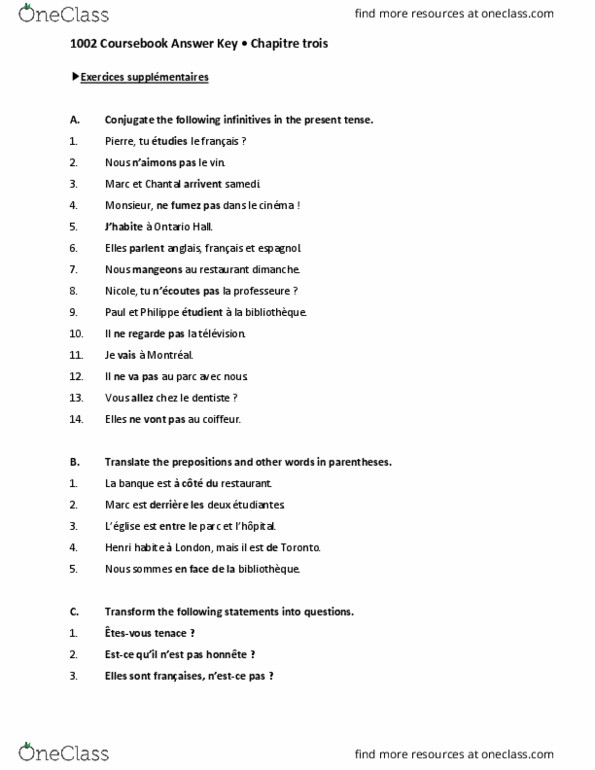 French 1002 Chapter Notes - Chapter 3: Girdle thumbnail