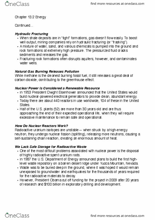 BISC 3 Lecture Notes - Lecture 15: High-Level Waste, Rapeseed, Diesel Fuel thumbnail