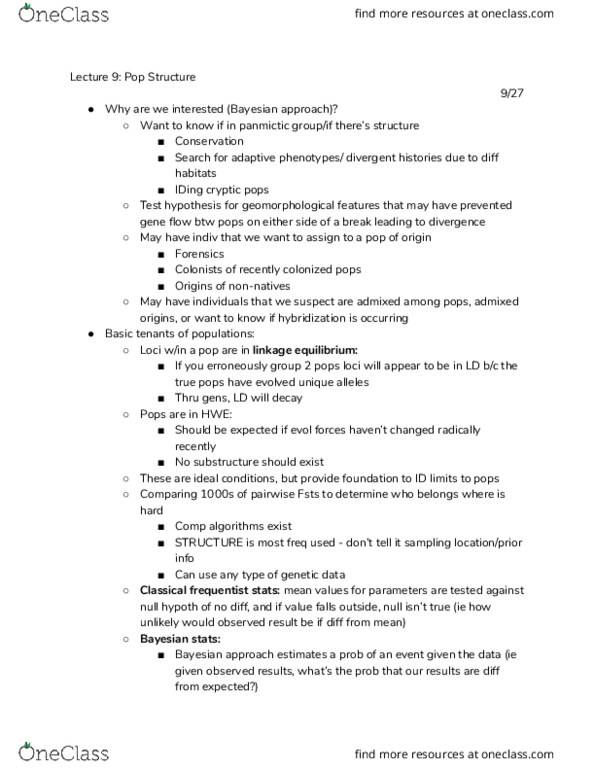 ESPM 108B Lecture 9: 9 Population Structure thumbnail