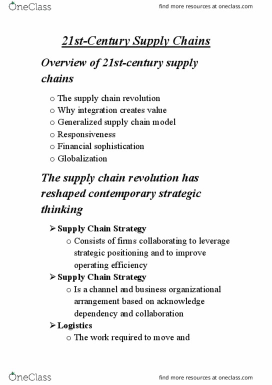 BMO 2201 Chapter 1: 21st-Century Supply Chains thumbnail