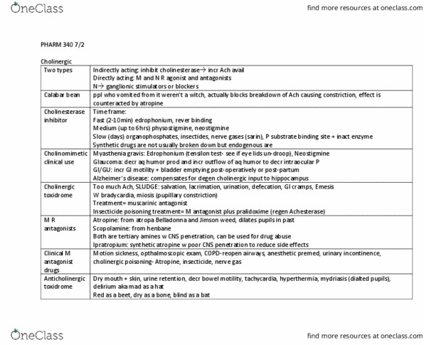 PHAR 340 Lecture 20: PHARM 340 7:2 thumbnail