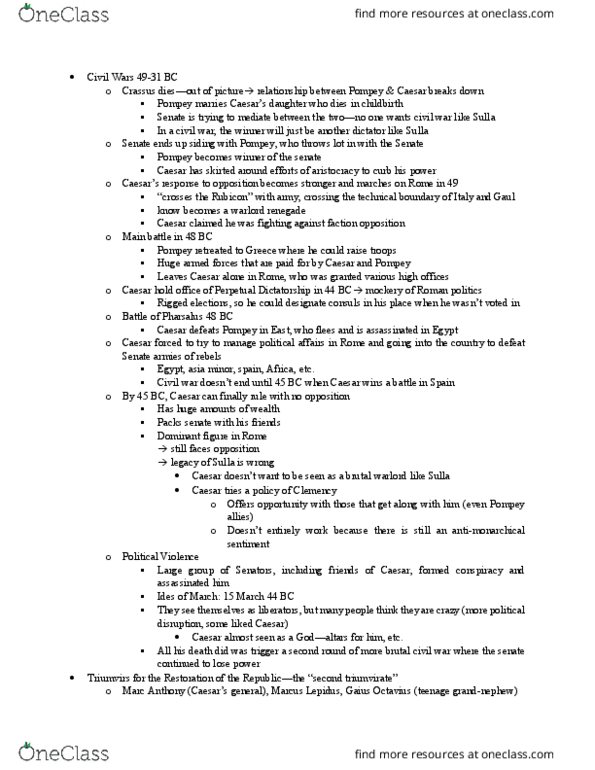 HIST 205 Lecture 19: HIST 205-19 Republic to Empire continued 19.03 thumbnail