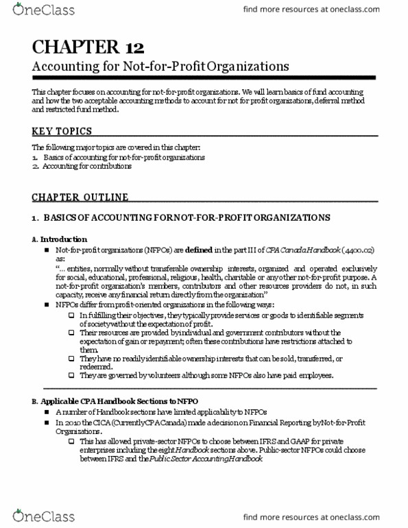 BUS 420 Lecture Notes - Lecture 4: Fund Accounting, Deferral, Buyout thumbnail