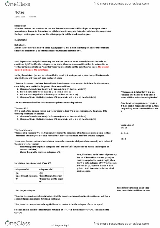 Applied Mathematics 1411A/B Chapter Notes - Chapter 4.2.1: Scalar Multiplication thumbnail