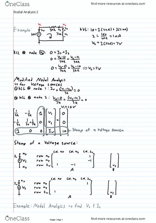 Electrical and Computer Engineering 2205A/B Lecture 6: Nodal Analysis 2 thumbnail