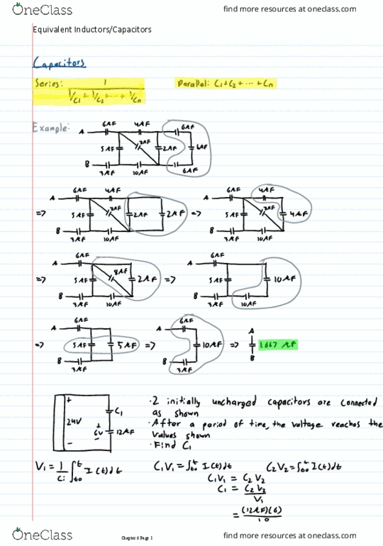 Electrical and Computer Engineering 2205A/B Lecture 16: Equivalent InductorsCapacitors thumbnail