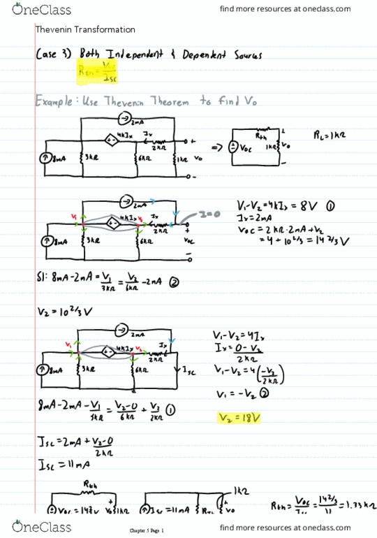 Electrical and Computer Engineering 2205A/B Lecture 10: Thevenin Transformation thumbnail