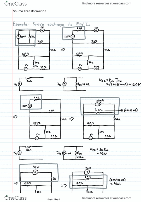 Electrical and Computer Engineering 2205A/B Lecture 11: Source Transformation thumbnail