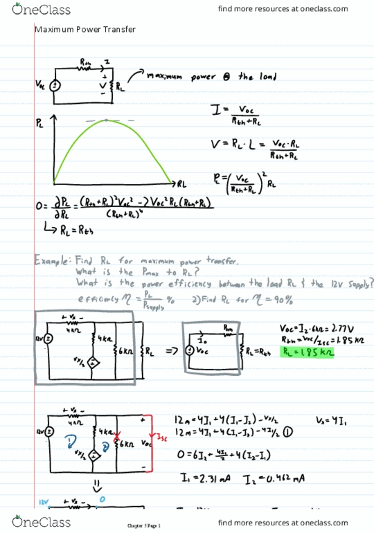 Electrical and Computer Engineering 2205A/B Lecture 12: Maximum Power Transfer thumbnail