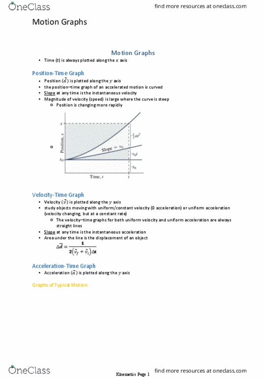 Physics 1401A/B Lecture Notes - Lecture 2: Free Fall thumbnail