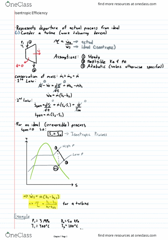 Mechanical and Materials Engineering 2204A/B Lecture Notes - Lecture 17: Isentropic Process thumbnail
