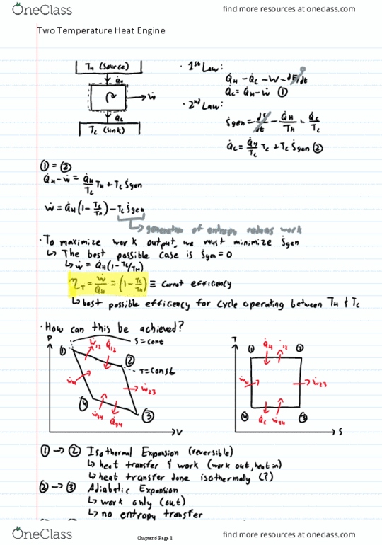 Mechanical and Materials Engineering 2204A/B Lecture 10: Two Temperature Heat Engine thumbnail