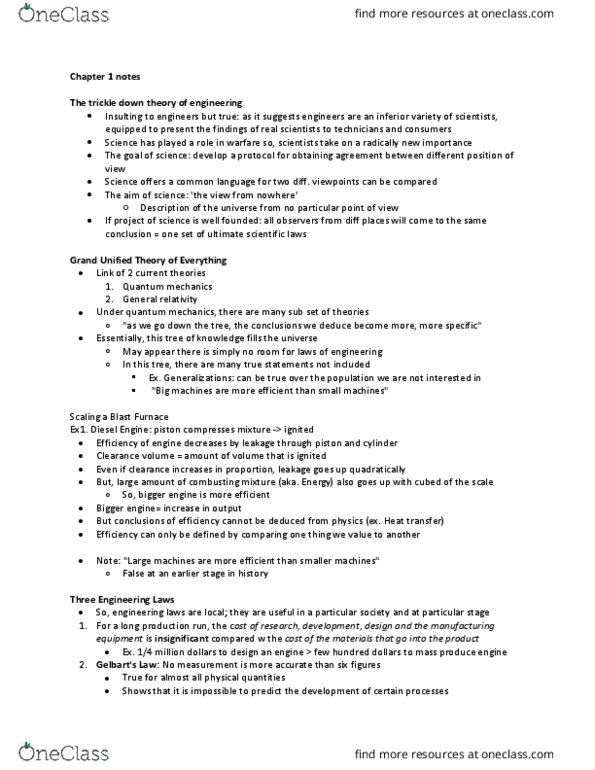 ENSC 100 Chapter Notes - Chapter 1: Grand Unified Theory, Heat Transfer thumbnail