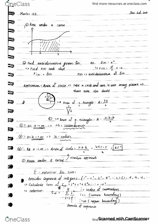 MATH 103 Lecture 1: Area and simple sums thumbnail