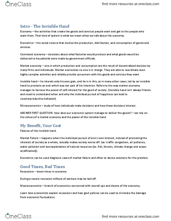 01:220:102 Chapter Notes - Chapter 1-3: Ocean Acidification, Market Failure, Income Distribution thumbnail