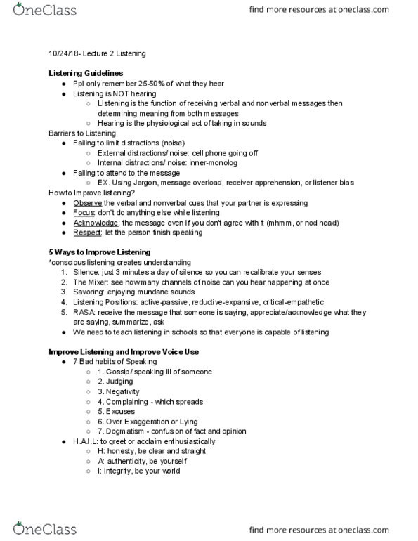 CMN 3 Lecture Notes - Lecture 3: Dogma, Exaggeration, Falsetto thumbnail