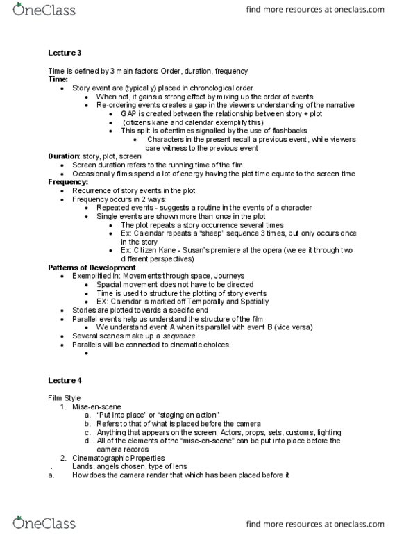 THTRFLM 1T03 Lecture 3: Theatre & Film - Lecture 3 & 4 thumbnail