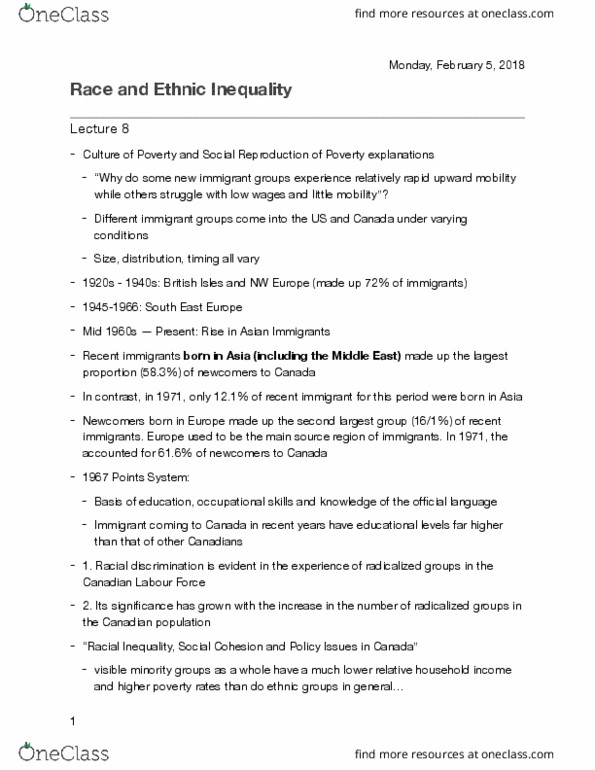 SOCIOL 2R03 Lecture 8: thumbnail