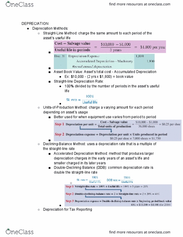 MGT 11A Chapter Notes - Chapter 8: Ddb Worldwide, Macrs, Financial Statement thumbnail