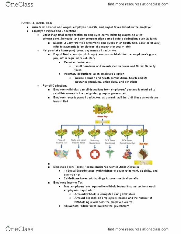 MGT 11A Chapter Notes - Chapter 9: Federal Insurance Contributions Act Tax, Current Liability, Life Insurance thumbnail