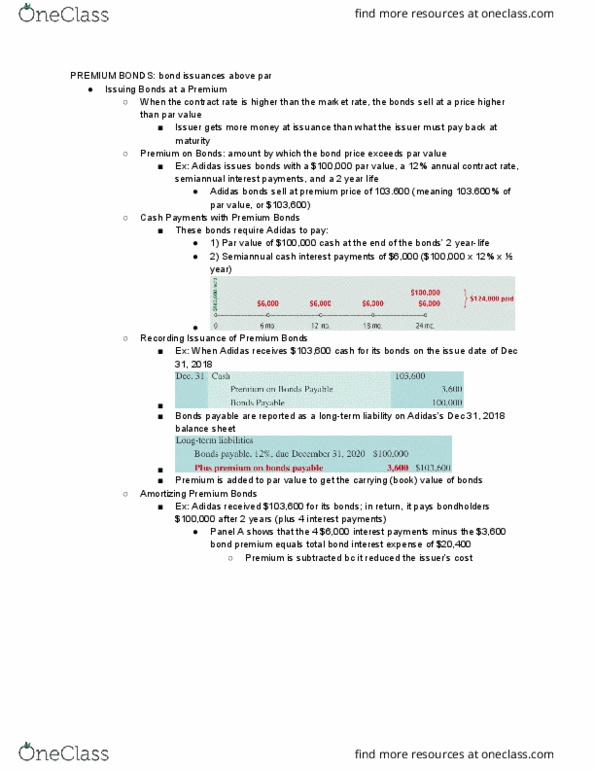 MGT 11A Chapter Notes - Chapter 10: Premium Bond thumbnail