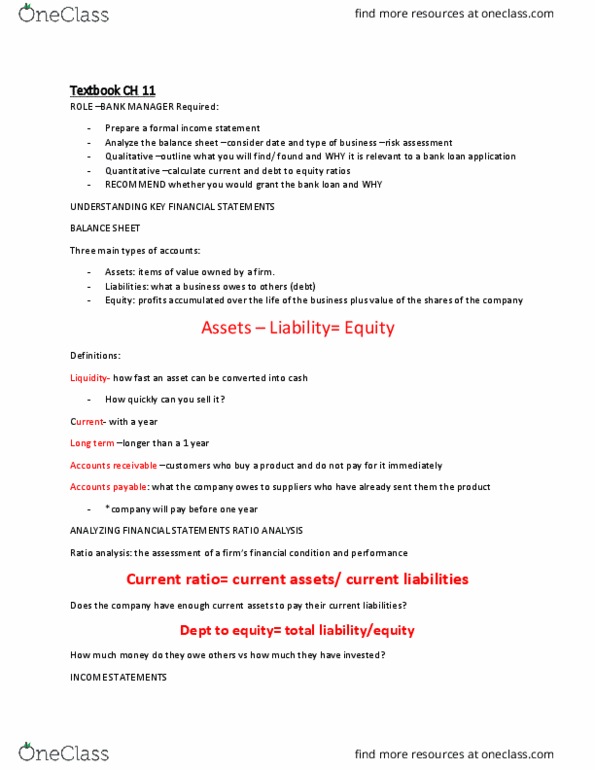 BUS100 Chapter Notes - Chapter 11: Current Liability, Accounts Payable, Financial Statement thumbnail