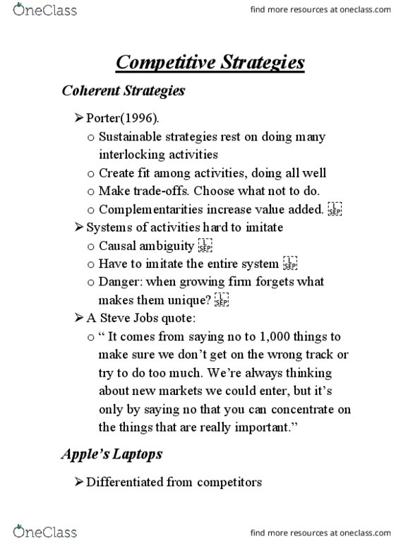 ECON 106T Lecture Notes - Lecture 4: Resource-Based View, Macbook Pro, Competitive Advantage thumbnail