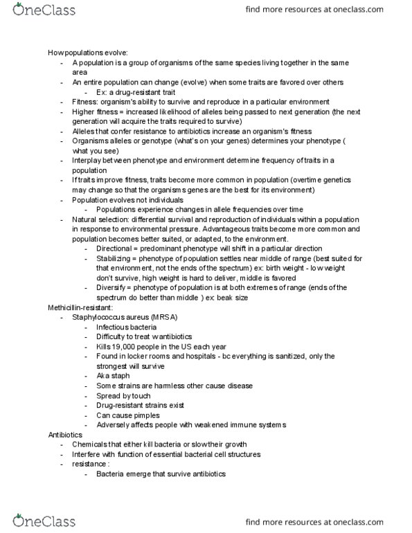 PSY 111 Chapter Notes - Chapter 7: Allele Frequency, Birth Weight, Aureus thumbnail