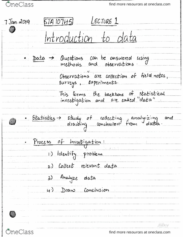 STA107H5 Lecture 1: INTRODUCTION TO DATA-CASE STUDY , DATA BASICS cover image