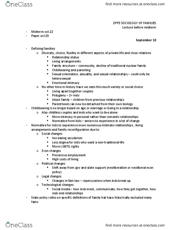 SOCIOL 2PP3 Lecture Notes - Lecture 1: Lgbt Parenting, Emotional Intimacy, Social Choice Theory thumbnail