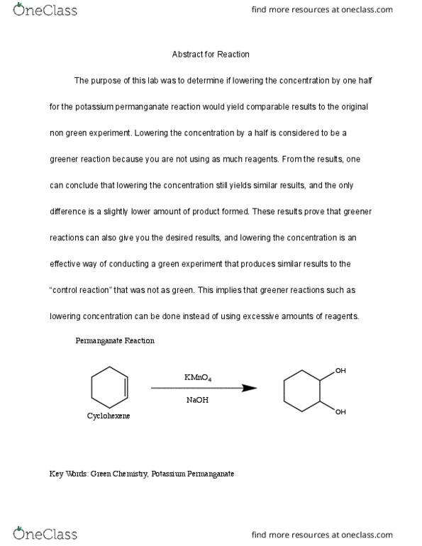 CHEM 211 Lecture 1: Study Note at UMich thumbnail