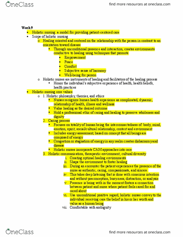 NUR 330L Lecture Notes - Lecture 6: Cultural Diversity, Ehealth, Neurology thumbnail