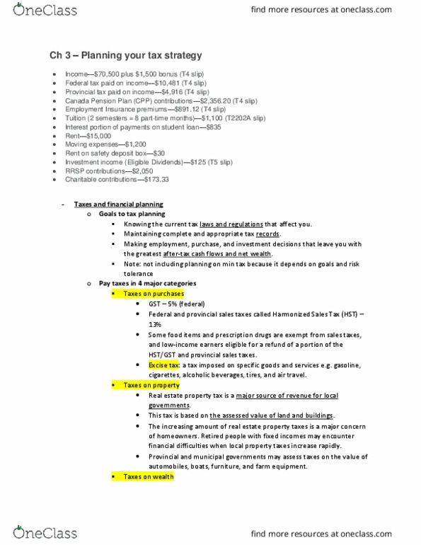 BU223 Lecture Notes - Lecture 3: Harmonized Sales Tax, Canada Pension Plan, Excise thumbnail