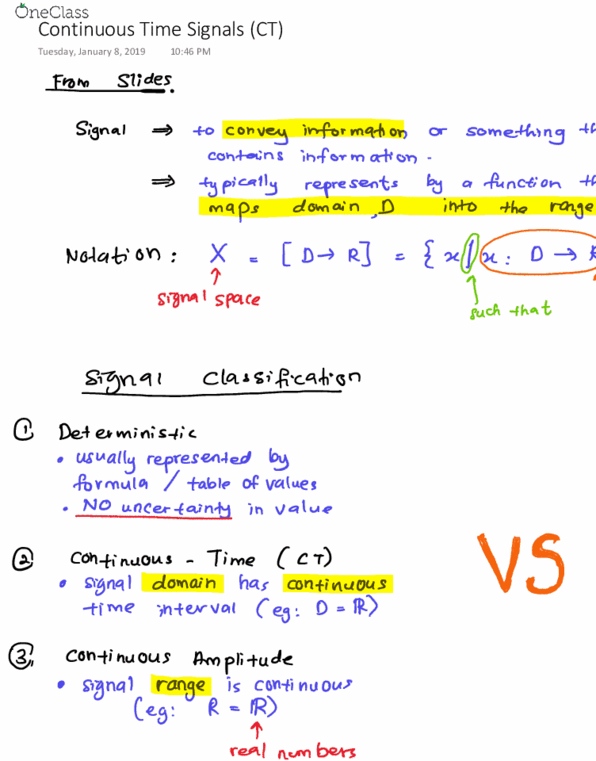 ELEC 221 Lecture 1: Continuous Time Signals (CT) thumbnail