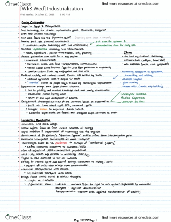 ENGR 183EW Lecture 3: Industrialization thumbnail