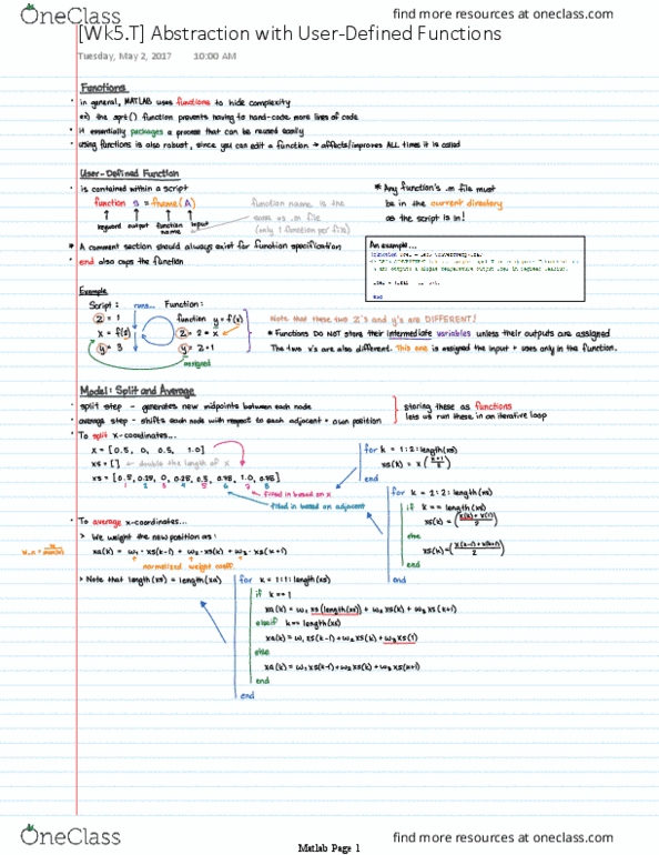 C&EE M20 Lecture 5: Abstraction with User-Defined Functions thumbnail