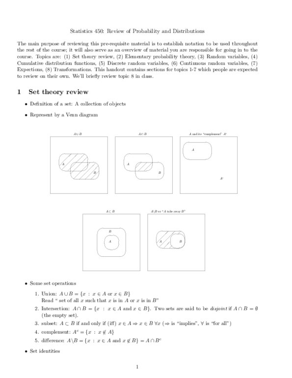 STAT 430 Lecture Notes - Conditional Probability, Empty Set, Anaplastic Lymphoma Kinase thumbnail