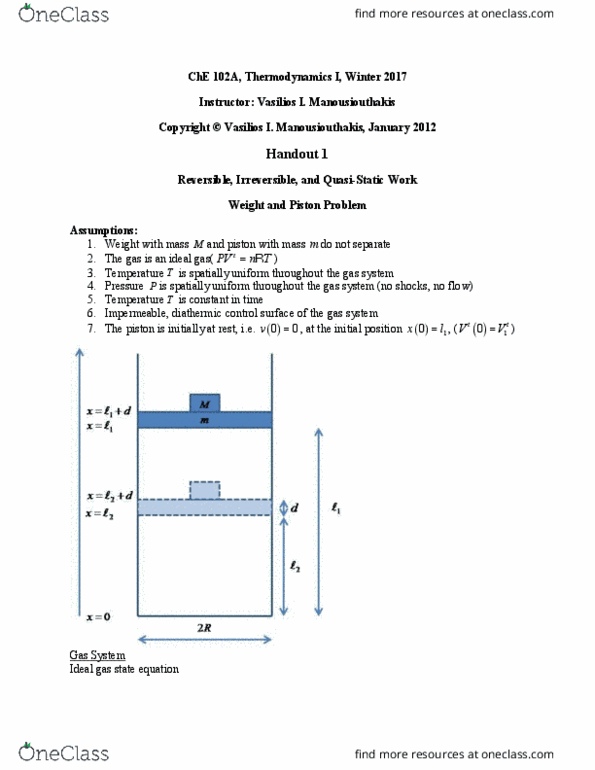 CH ENGR 102A Lecture 1: Work-Weight-Piston thumbnail