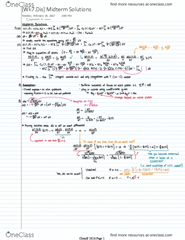 CH ENGR 102A Lecture 7: [Wk7.Dis] Midterm Solutions thumbnail