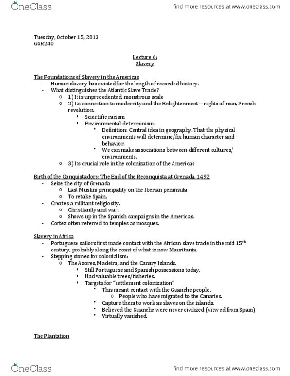 GGR240H1 Lecture Notes - Lecture 6: The Foundations, Latifundium, Cadastre thumbnail