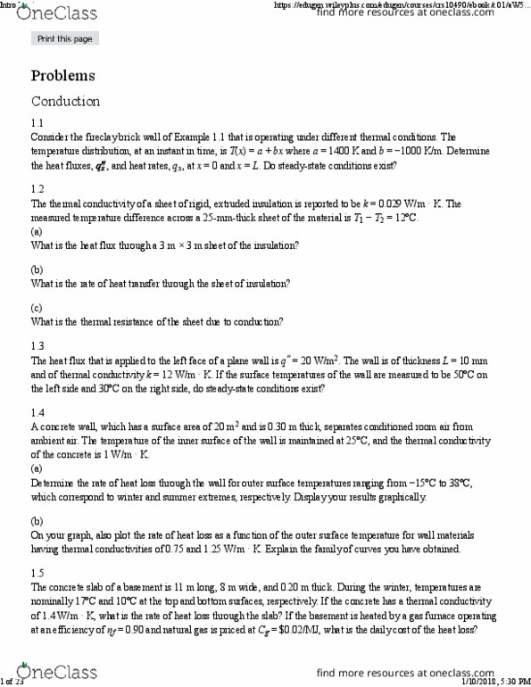 CH ENGR 101B Chapter 1: Problem Sets thumbnail