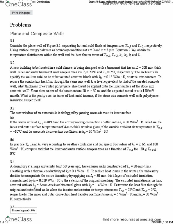 CH ENGR 101B Chapter Notes - Chapter 3: Heat Flux, Architectural Glass, Polystyrene thumbnail