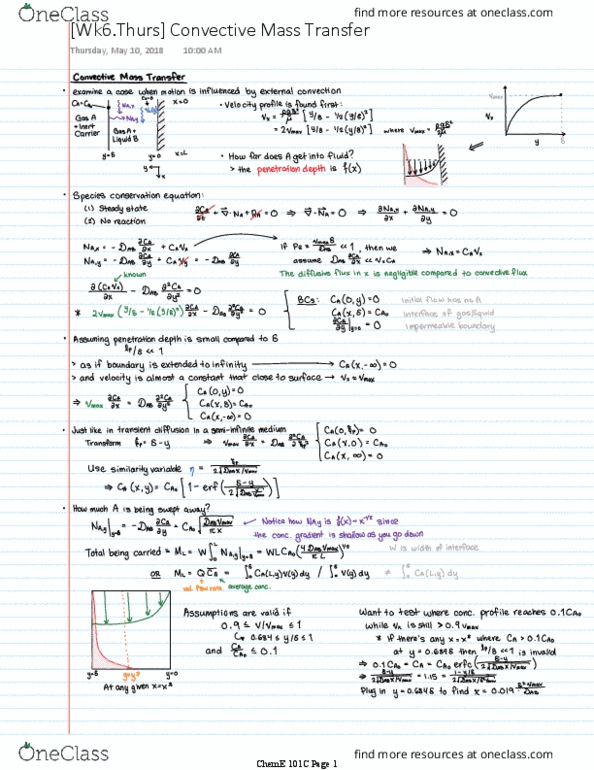 CH ENGR 101C Lecture 6: Convective Mass Transfer thumbnail