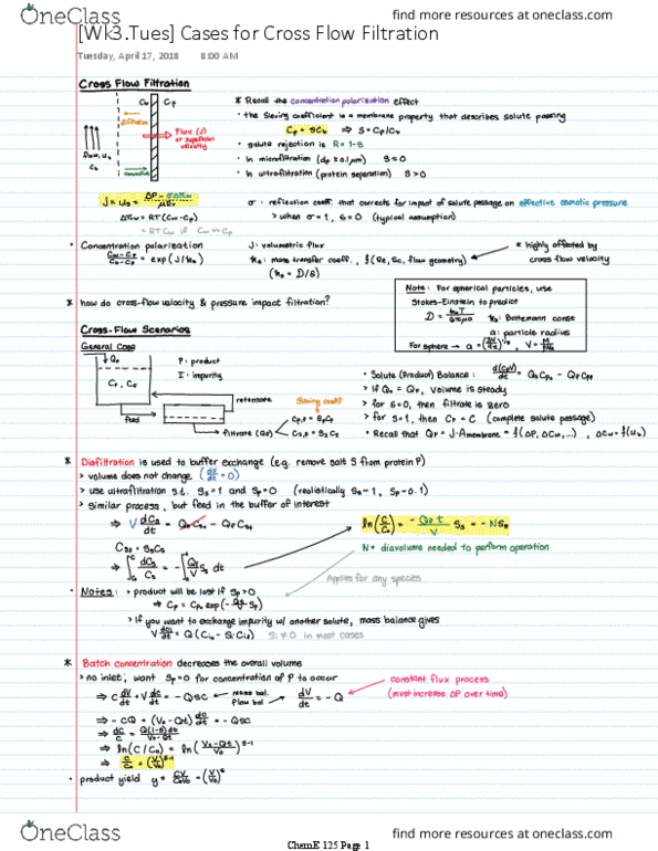 CH ENGR C125 Lecture 3: Cases for Cross Flow Filtration thumbnail